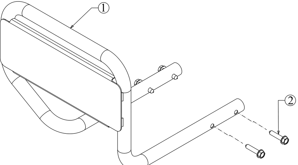Front Bumper Diagram and Parts List for RT45 (21AA40M8710)(2019) Cub Cadet Tiller